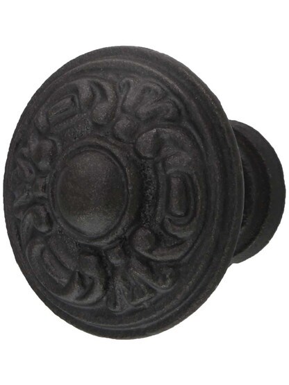 Decorative Victorian Cast-Iron Cabinet Knob.